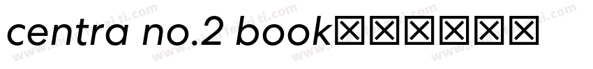 centra no.2 book字体转换